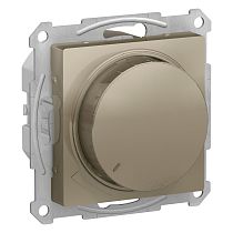 AtlasDesign Шампань Светорегулятор (диммер) поворотно-нажимной, LED, RC, 400Вт Systeme Electric (Schneider Electric)