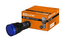 Лампа AD-16DS(LED)матрица d16мм синий 36В AC/DC TDM Лампа AD-16DS(LED)матрица d16мм синий 36В AC/DC TDM