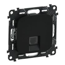 Механизм одинарной розетки телефонной RJ11 с лицевой панелью антрацит Valena ALLURE DIY Legrand Механизм одинарной розетки телефонной RJ11 с лицевой панелью антрацит Valena ALLURE DIY Legrand