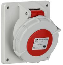 Розетка встраиваемая ССИ-4142 16А-6ч/380В 3P+PE IP67 IEK