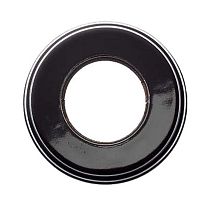 Рамка 1 постовая, керамика, цвет коричневый Bironi