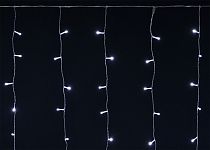 LIGHTING Гирлянда бахрома 4,5х0,7м 200 светодиодов белый свет IP44 прозрачный шнур 3м 230В мерцание транзит  IEK