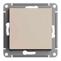AtlasDesign Песочный 1-клавишный Выключатель 2-полюсный, 10А, механизм Systeme Electric (Schneider Electric)