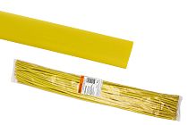 Трубка термоусаживаемая  ТУТнг 20/10 желтая по 1м (50 м/упак)  TDM