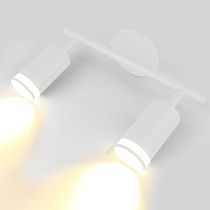 Спот на основании GWL-2GU10-M-IP20 Двойной Белый С боковым рассеивателем Башня Спот на основании GWL-2GU10-M-IP20 Двойной Белый С боковым рассеивателем Башня