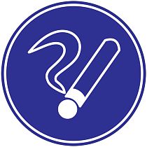 Знак "Курить здесь"d180  IEK