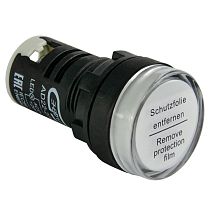 Лампа сигнальная AD22-22D d22мм белая LED 24В AC/DC цилиндр  ЭНЕРГИЯ