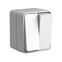 AtlasDesign Profi IP54 О/У 2-клавишный ВЫКЛЮЧАТЕЛЬ 10 АХ, СЕРЫЙ Systeme Electric (Schneider Electric)