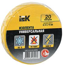 Изолента ПВХ 0,13х15 мм желтая 20 метров IEK Изолента ПВХ 0,13х15 мм желтая 20 метров IEK