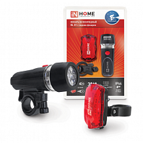 Фонарь велосипедный BL 01 5LED с задним фонарем 4AAA 3 режима с кронштейном ЧЕРНЫЙ IN HOME Фонарь велосипедный BL 01 5LED с задним фонарем 4AAA 3 режима с кронштейном ЧЕРНЫЙ IN HOME
