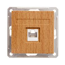 Wessen 59 Бук Розетка компьютерная одинарная RJ45 категория 5e Wessen 59 Бук Розетка компьютерная одинарная RJ45 категория 5e