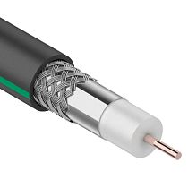 Кабель коаксиальный SAT 703 B, Cu/Al/Al, 75%, 75 Ом, 100 м, черный OUTDOOR, PROconnect