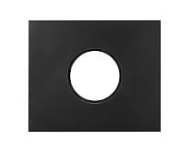 Рамка 1 постовая, скрытый монтаж, Шедель Бриз, пластик, цвет Черный матовый Bironi