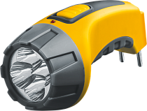 Фонарь Navigator NPT-CP03-ACCU пластиковый 4LED, прямая зарядка, аккумулятор4В, 500мАч.
