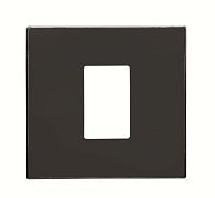 Накладка для механизма разъёма VDI, 1-пост, серия SKY, цвет чёрный бархат | ABB | 2CLA855500A1501