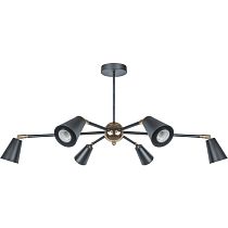 Светильник Navigator 80 439 NLF-C-051-01 потолочный черный золото Светильник Navigator 80 439 NLF-C-051-01 потолочный черный золото