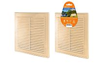 Решетка разъемная с москитной сеткой, 183х253 "ЭКО" (беж.)  TDM