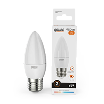 Лампа светодиодная Gauss Elementary Свеча 12Вт 950lm 3000K E27 Лампа светодиодная Gauss Elementary Свеча 12Вт 950lm 3000K E27