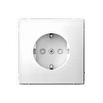 ARTGALLERY РОЗЕТКА с заземлением со шторками, 16А, механизм, быстрозажим. клем., БЕЛЫЙ