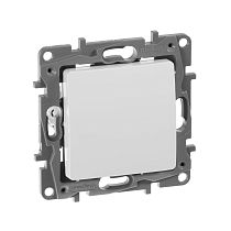 ETIKA Выключатель 1-клавишный 10А безвинтовое крепление белый