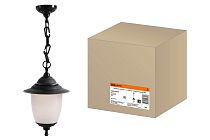 Светильник Прага Эл-11-70 60 Вт Е27 подвесной черный  TDM