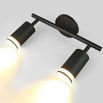 Спот на основании GWL-2GU10-M-IP20 Двойной Черный С боковым рассеивателем Башня Спот на основании GWL-2GU10-M-IP20 Двойной Черный С боковым рассеивателем Башня