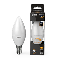 Лампа светодиодная Gauss Свеча E14 6,5Вт 520lm 3000К