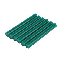 Стержни клеевые Ø11мм, 100мм, зеленые (6 шт/уп), блистер REXANT Стержни клеевые Ø11мм, 100мм, зеленые (6 шт/уп), блистер REXANT