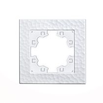 "Афина" Рамка фактурная 1-но местная бел.