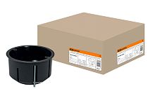 Коробка установочная СП D73х45мм, саморезы, метал. лапки, IP20,  TDM