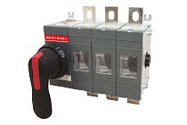 Рубильник ВНК-39-1 3П 630А с установленной фронтальной ручкой управления  TDM