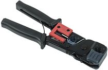 ITK Инструмент обжимной RJ-45/12/11 без храп. мех. черн-крас. IEK