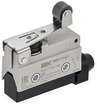 Микропереключатель концевой МП-7141 укороченный рычаг с роликом IP64 IEK Микропереключатель концевой МП-7141 укороченный рычаг с роликом IP64 IEK