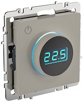 BRITE Термостат электронный с индикацией ТС10-1-БрКр бежевый  IEK