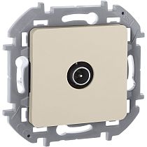 INSPIRIA Розетка TV проходная слоновая кость