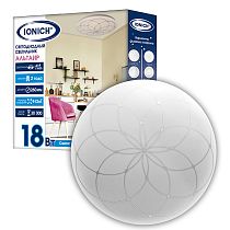 Светильник светодиодный декоративный ТМ IONICH серия 2219 "Альтаир" 18 Вт 1260 Лм 230 В 6500 К 260 мм IP20