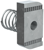 Гайка канальная с пружиной М8х40  IEK