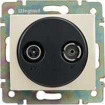 VALENA Розетка TV-FM оконечная слоновая кость