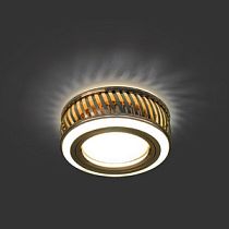 Светильник Gauss Backlight BL088 Кругл. Золото/Белый, Gu5.3, 3W, LED 3000K 1/30 Светильник Gauss Backlight BL088 Кругл. Золото/Белый, Gu5.3, 3W, LED 3000K 1/30