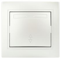 Переключатель ЭРА Intro Plano 1-103-06 10А 250В перламутр одноклавишный