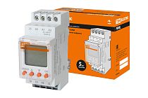 Реле времени РВМЦ-1с/100час-2х8А-24/230В-DIN (мнф.цифр., 24реж., 1с-100час, 24-230В АС/DC)  TDM