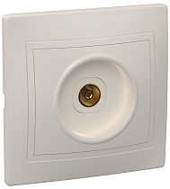 РТВ10-ККм Розетка 1местная телевизионная КВАРТА (кремовый) IEK
