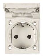 UJP Розетка SCHUKO арт.3288 GR, панельная 2P+E, IP54 с крышкой, 10/16А, 250В, цвет серый | ABB | 2CLA328800A1001 UJP Розетка SCHUKO арт.3288 GR, панельная 2P+E, IP54 с крышкой, 10/16А, 250В, цвет серый | ABB | 2CLA328800A1001