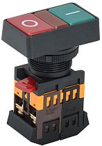 Кнопка РPВВ-30N "I-O" d30мм неон/240В 1з+1р  IEK