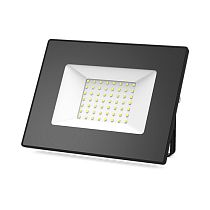 Прожектор светодиодный Gauss Elementary 50Вт 3510lm IP65 6500К черный ПРОМО