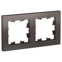 AtlasDesign Мокко Рамка 2 постовая, универсальная Systeme Electric (Schneider Electric) AtlasDesign Мокко Рамка 2 постовая, универсальная Systeme Electric (Schneider Electric)