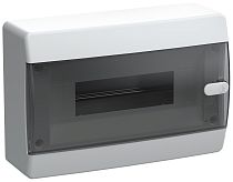 UNION Compact Корпус пластиковый ЩРН-П-12 IP41 черная прозрачная дверь  IEK