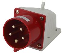 Вилка стационарная ЭРА 525 3Р+РЕ+N 32А  380В IP44