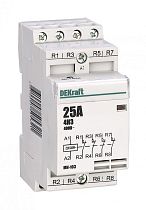 Модульный контактор 4НЗ 25А 230В МК-103 DEKraft