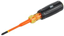 ARMA2L 5 Отвертка диэлектрическая SLIM PH1х80 Т3  IEK
